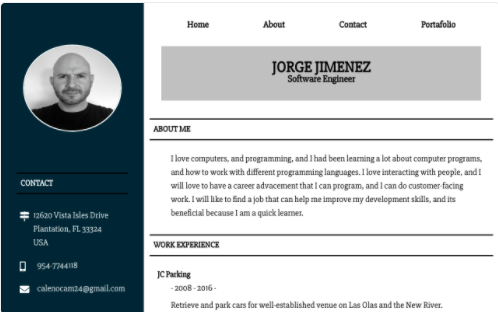 Jorge Jimenez Resume